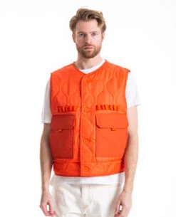 HudsonOnion Quilted Vest - Orange