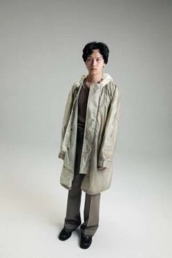 Our LegacyRubber Film Cloak Parka - Olive