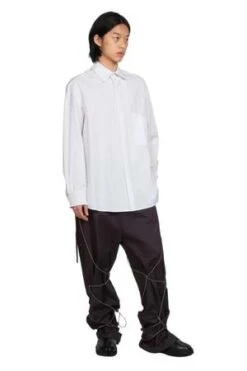 P. AndradeDrawstrings Wide Leg Trousers - Grey/Brown 12 P. AndradeDrawstrings Wide Leg Trousers - Grey/Brown -Garmentory Fashion Store P Andrade Drawstrings Wide Leg Trousers Grey Brown 20221110135934