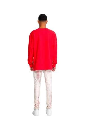 PURPLELow Rise Skinny Jean White X Ray With Cherry Tomato Foil 2 PURPLELow Rise Skinny Jean White X Ray With Cherry Tomato Foil - Image 2
