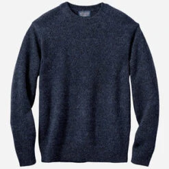 PendletonShetland Washable Wool Crewneck Sweater - Indigo Heather -Garmentory Fashion Store Pendleton Shetland Washable Wool Crewneck Sweater Indigo Heather 20200928210720 1