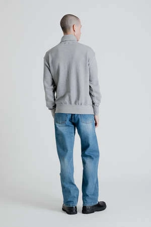 Uniform BridgePin Tuck Wide Denim Pants - Indigo Washed 3 Uniform BridgePin Tuck Wide Denim Pants - Indigo Washed - Image 3