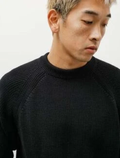 ArpenteurPlano Merino Wool Rib Sweater - Black 7 ArpenteurPlano Merino Wool Rib Sweater - Black -Garmentory Fashion Store Plano Merino Wool Rib Sweater Black 20230915085350 2