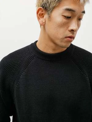 ArpenteurPlano Merino Wool Rib Sweater - Black 4 ArpenteurPlano Merino Wool Rib Sweater - Black - Image 4