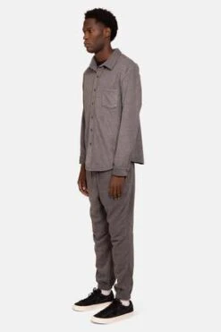 Blue&CreamPolar Fleece Overshirt - Mid Grey -Garmentory Fashion Store Polar Fleece Overshirt Mid Grey 20221223045132 2