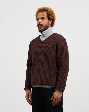 Lady White Co.Quilted V-Neck - Rust 3 Lady White Co.Quilted V-Neck - Rust - Image 3