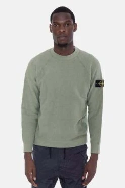 Stone IslandRaglan Crew Sweatshirt - Sage