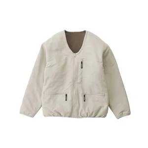 GramicciReversible Fleece Cardigan - Taupe 2 GramicciReversible Fleece Cardigan - Taupe - Image 2