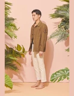 SENTIBONESSentibones Sea Man Canvas Shirts Jacket - Khaki -Garmentory Fashion Store Sentibones Sea Man Canvas Shirts Jacket Khaki 20200706230111