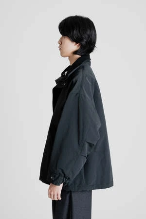 KAPTAIN SUNSHINEShort Mill Coat - Charcoal 2 KAPTAIN SUNSHINEShort Mill Coat - Charcoal - Image 2