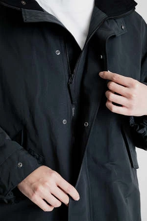 KAPTAIN SUNSHINEShort Mill Coat - Charcoal 6 KAPTAIN SUNSHINEShort Mill Coat - Charcoal - Image 6