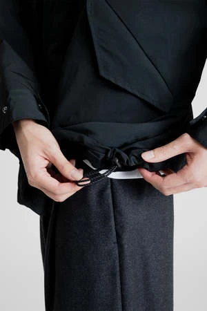 KAPTAIN SUNSHINEShort Mill Coat - Charcoal 10 KAPTAIN SUNSHINEShort Mill Coat - Charcoal - Image 10