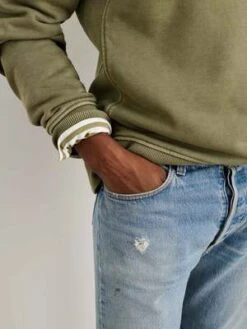 Alex MillSom Half Zip Sweatshirt - Olive -Garmentory Fashion Store Som Half Zip Sweatshirt in Fleece Olive 20230823221416