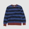 Pop Trading CompanyStriped Crewneck Sweat - Sodalite Blue