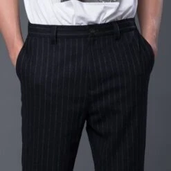 GUSTAV VON ASCHENBACHGustav Von Aschenbach Striped Tweed Trousers - Black Pinstripe 8 GUSTAV VON ASCHENBACHGustav Von Aschenbach Striped Tweed Trousers - Black Pinstripe -Garmentory Fashion Store Striped Tweed Trousers 20180923083237 2