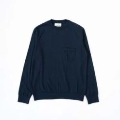 Country Of OriginSuperfine Merino Crew - Navy