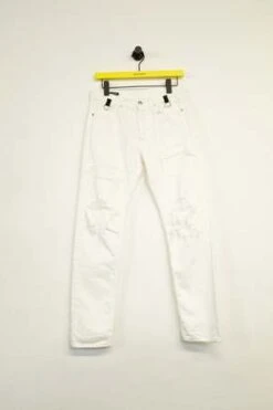 TAKAHIROMIYASHITA The Soloist.Skinny Blown-out Grunge Jean - White