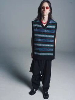 TAKAHIROMIYASHITA The Soloist.Wool Two-Way Cropped Baggy Pant - Black -Garmentory Fashion Store TAKAHIROMIYASHITA The Soloist Wool Two Way Cropped Baggy Pant Black 20221202023359