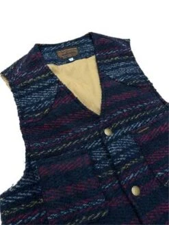 The QuartermasterStriped Wool Vest - Blue -Garmentory Fashion Store THE QUARTERMASTER Striped Wool Vest Blue 20221104014020