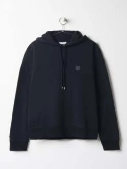 Maison KitsunéTonal Fox Head Patch Oversize Hoodie - Black