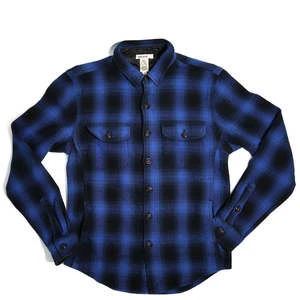 KATOThe Anvil Shirt Jacket - Herringbone Blue/Black 1 KATOThe Anvil Shirt Jacket - Herringbone Blue/Black