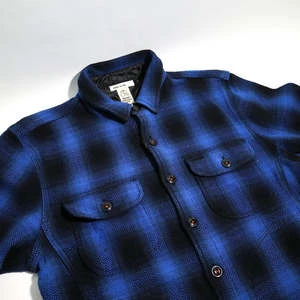 KATOThe Anvil Shirt Jacket - Herringbone Blue/Black 4 KATOThe Anvil Shirt Jacket - Herringbone Blue/Black - Image 4
