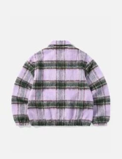 ThisIsNeverThatThisisneverthat Brushed Check Zip Jacket - Lavender Purple -Garmentory Fashion Store ThisIsNeverThat Brushed Check Zip Jacket Lavender Purple 20230217180903