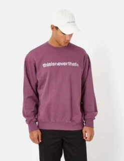 ThisIsNeverThatThisisneverthat T-Logo Crewneck Sweatshirt - Fuchsia
