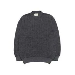 Far AfieldVitor L/S Knit - Melange Grey/Black