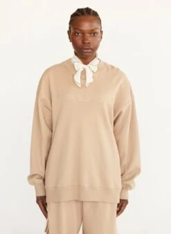 Eliza FaulknerWave Crew Neck - Dune