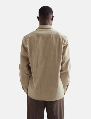 Wax LondonPenn Cord Whiting Overshirt - Sand Beige 3 Wax LondonPenn Cord Whiting Overshirt - Sand Beige - Image 3