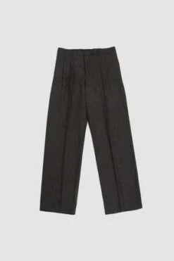 SunflowerWide Pleated Trouser - Antracite