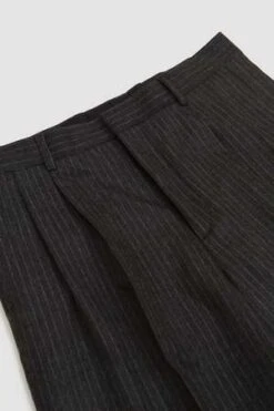 SunflowerWide Pleated Trouser - Antracite -Garmentory Fashion Store Wide Pleated Trouser Antracite 20230817102431