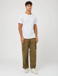 OrsloworSlow M-47 French Army Cargo Pants - Green